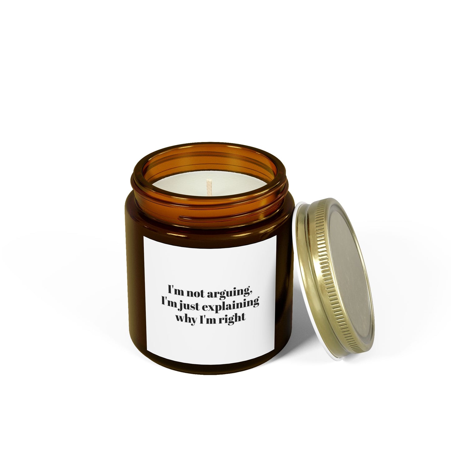 I’m not arguing Scented Candles, Coconut Apricot Wax (4oz, 9oz)