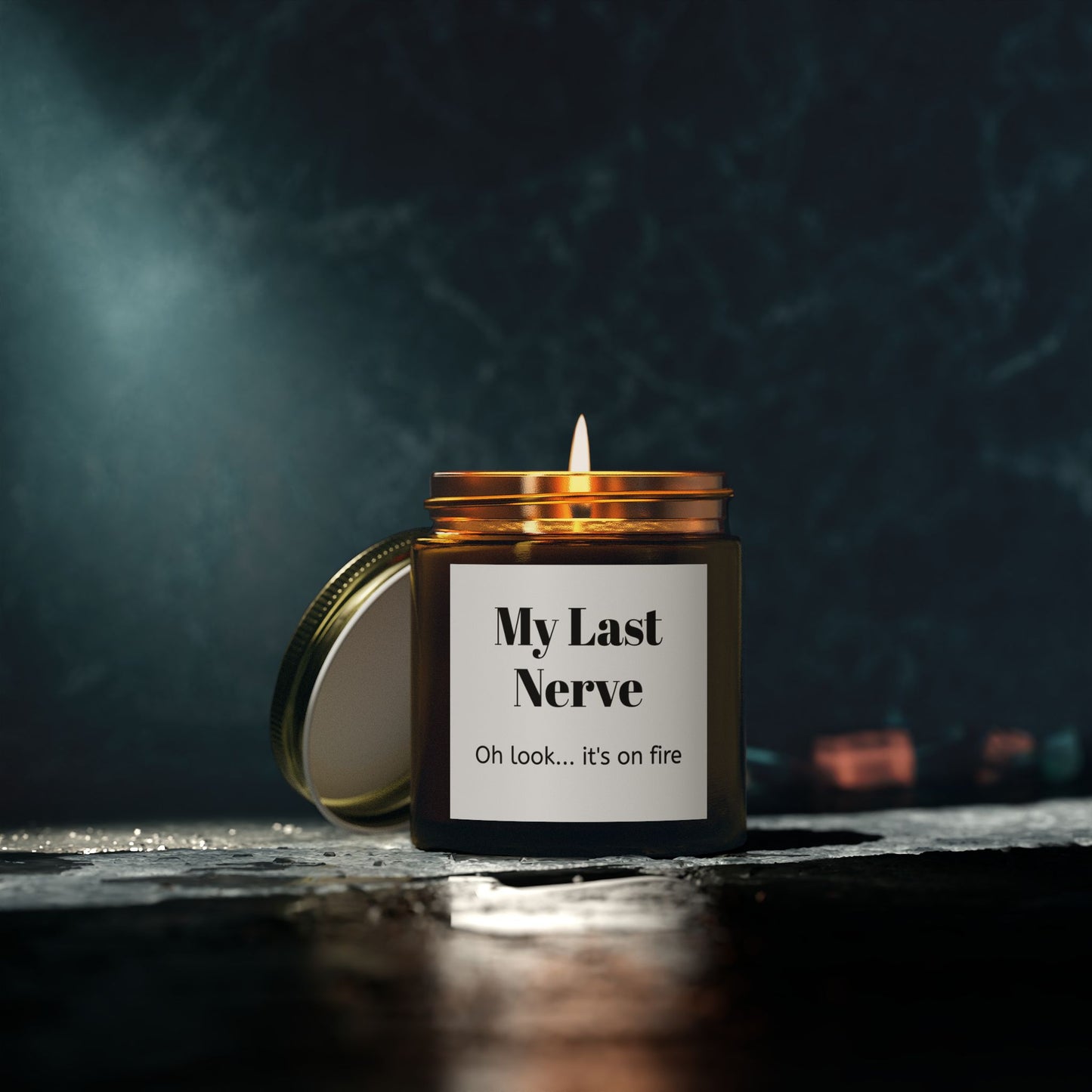 My Last Nerve Scented Candles, Coconut Apricot Wax (4oz, 9oz)