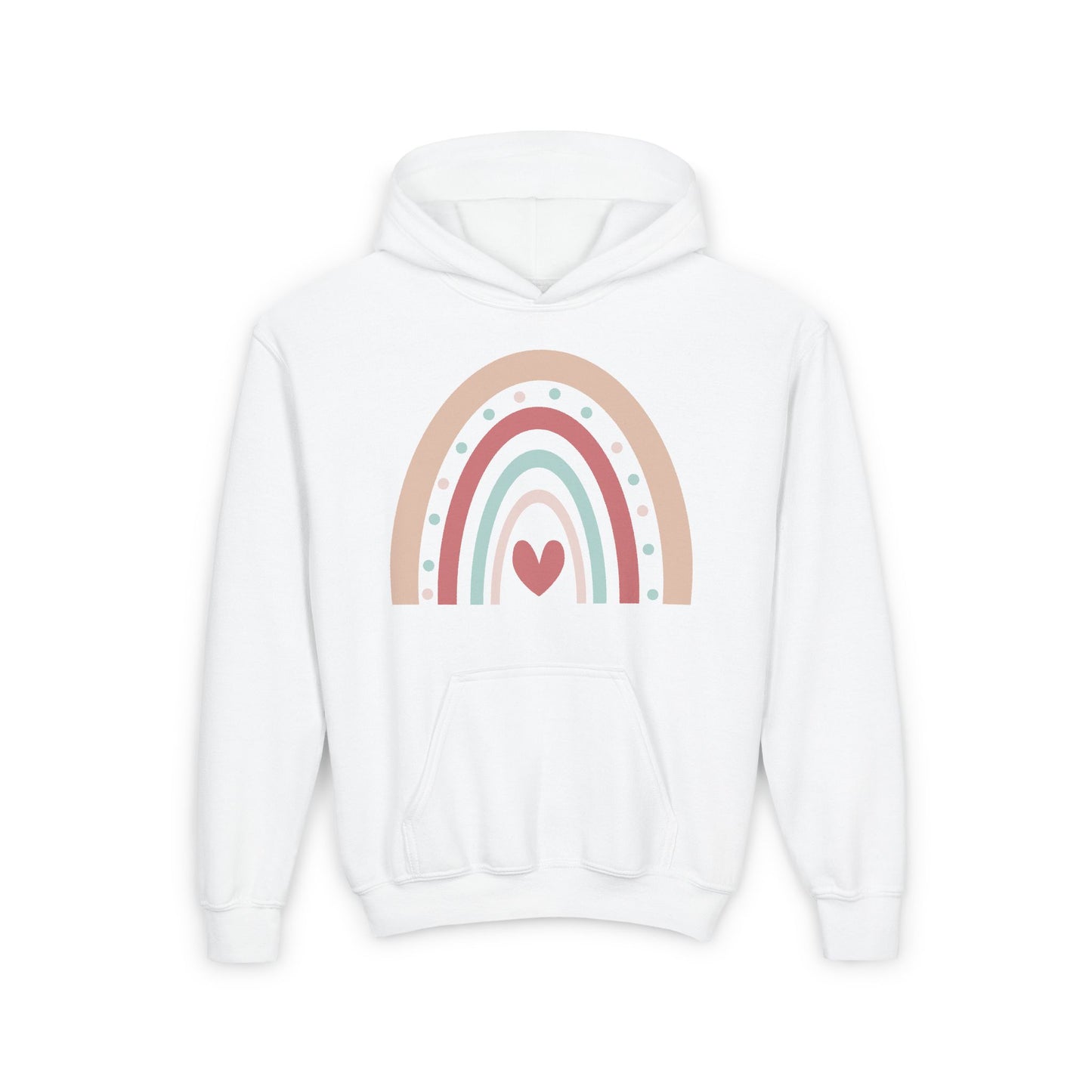 Heart Rainbow Blend Hooded Sweatshirt