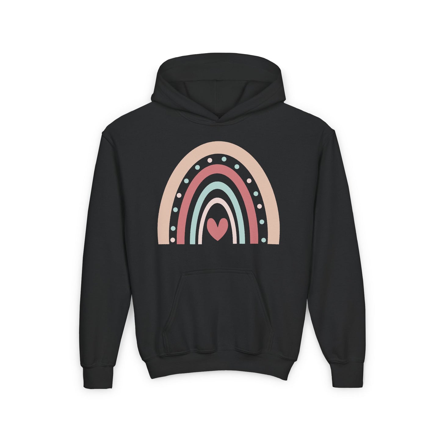 Heart Rainbow Blend Hooded Sweatshirt