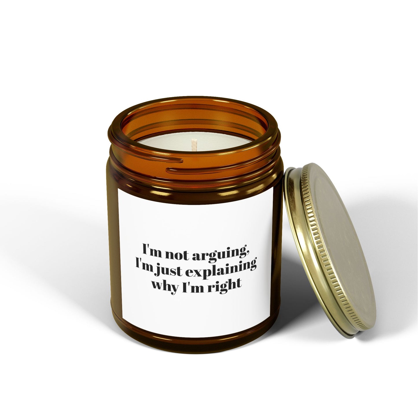 I’m not arguing Scented Candles, Coconut Apricot Wax (4oz, 9oz)