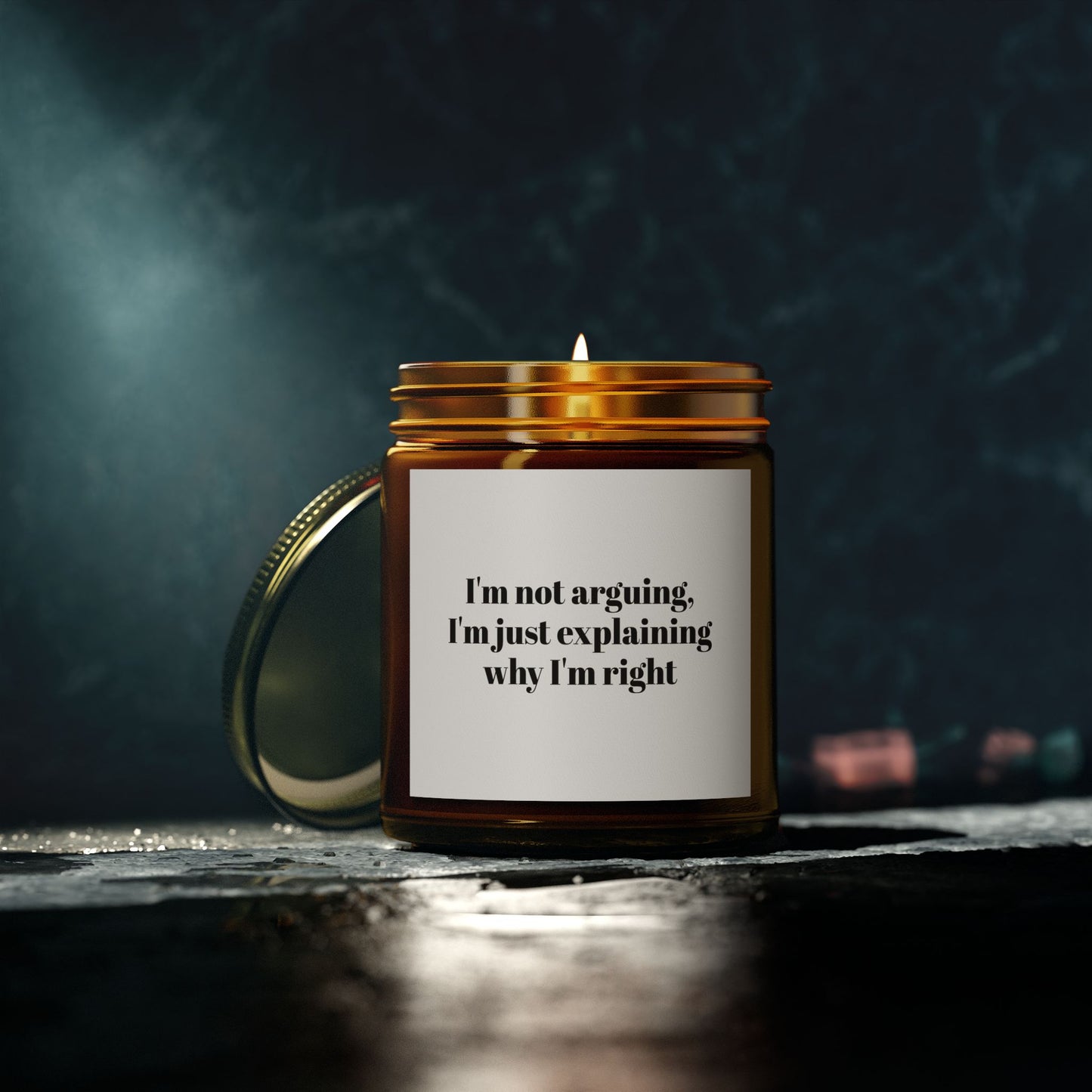 I’m not arguing Scented Candles, Coconut Apricot Wax (4oz, 9oz)